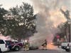 The Bradenton Fire Department responded to put out the car fire in downtown Bradenton on Wednesday evening.