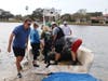 Rescuers pulled a distressed manatee from Bayboro Harbor in St. Pete on Thursday, FL Fish & Wildlife Conservation Commission said.