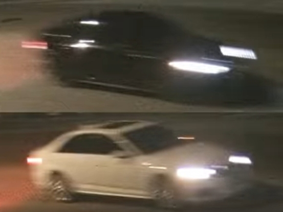 Detectives are looking for two cars possibly connected to an early Sunday morning shooting outside a St. Petersburg recreation center, police said.
