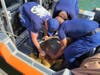 The rescued loggerhead sea turtle was possibly affected by red tide, U.S. Coast Guard Station Cortez said.