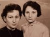 The passport photos of Holocaust survivor Helen Kahan, then 44 years old, and her daughter, Livia Wein, then 14, when they immigrated from Romania to New York in 1967.