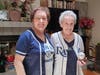 Seminole resident Helen Kahan, right, a survivor of the Auschwitz concentration camp during World War II, celebrated her 100th birthday by throwing out the first pitch at a Tampa Bay Rays game. She's pictured with her daughter, Livia Wein.