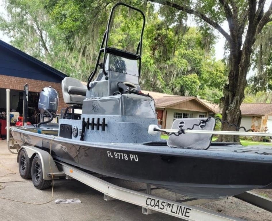Investigators are looking for the suspects who stole a trailer with a boat attached to it in Hudson last month, the Pasco Sheriff's Office said.