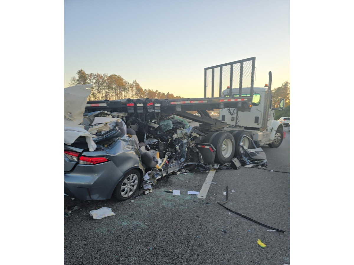 The driver of the tractor-trailer truck was arrested for making an illegal U-turn on I-75 and causing a crash with injuries, FL troopers said.