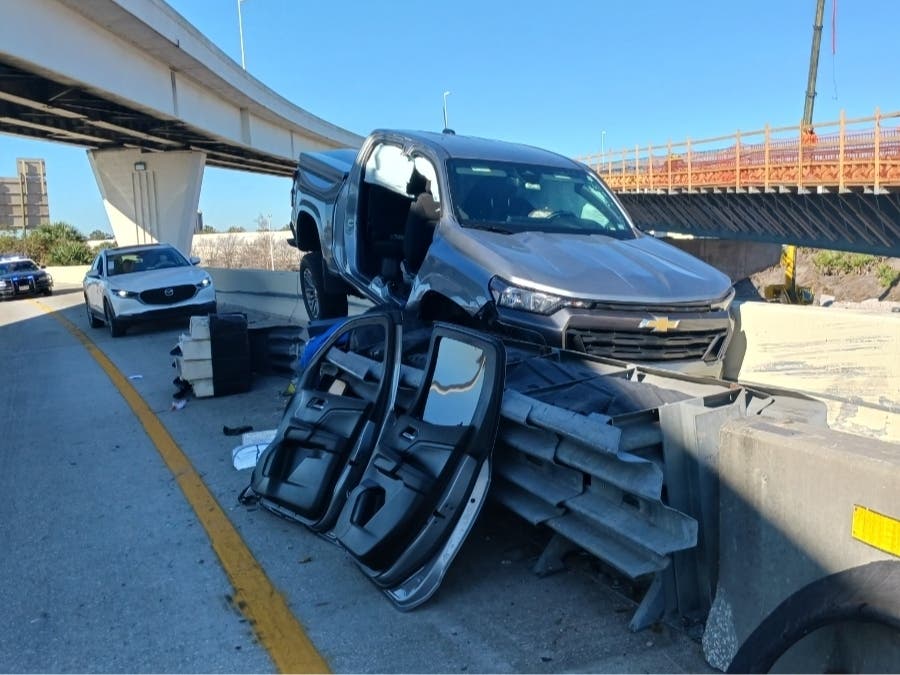 A Clearwater man died after suffering a medical emergency while driving along an Interstate 275 exit ramp to Interstate 4 and crashing his pickup truck, Florida Highway Patrol said.