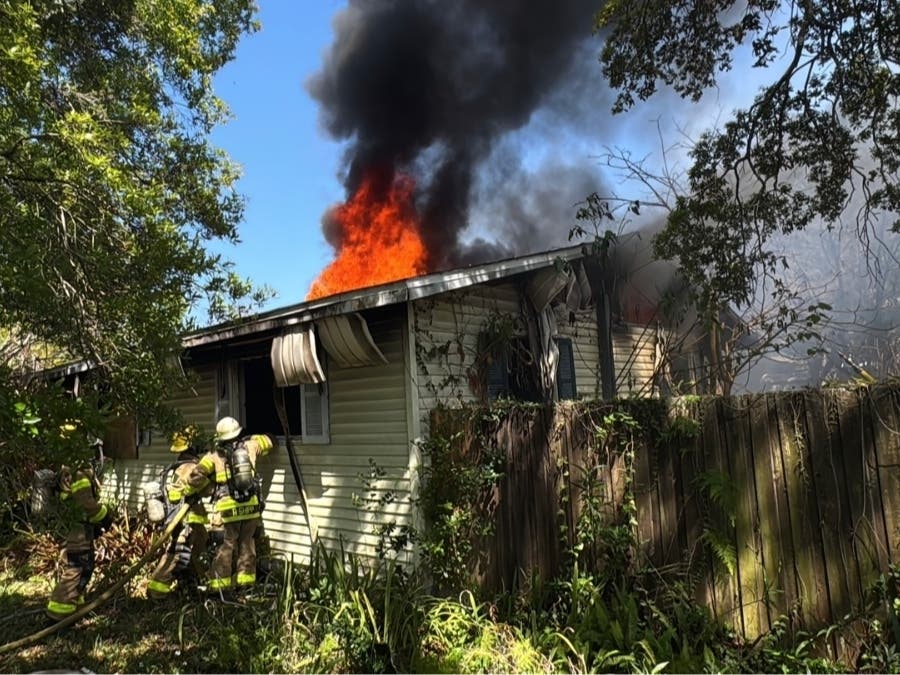 The cause of a Tampa house fire is under investigation, officials said. One person was rescued from the blaze.