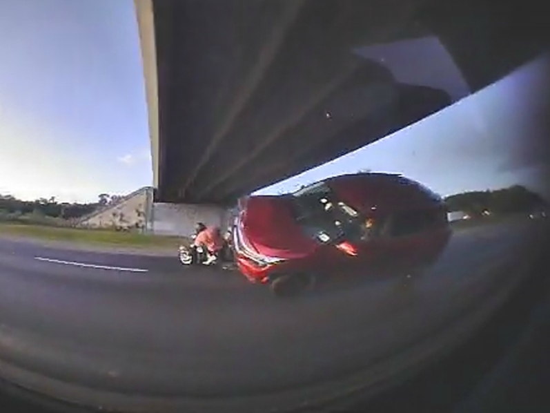 A motorcyclist was seriously injured, and the driver of an SUV was arrested in a State Road 400 crash, Florida troopers said. Investigators are also looking for the driver of a silver Toyota Camry who left the scene.