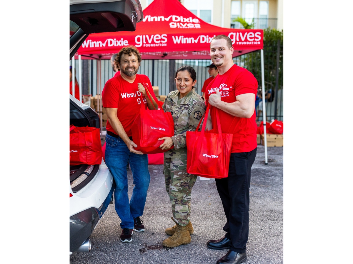 Customers at Winn-Dixie can give $1, $5 or round up at checkout to support military families in Florida and southern Georgia.