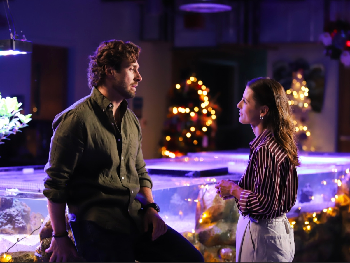 Clearwater Marine Aquarium is serving as a primary setting in a new holiday romance now filming on Florida's Gulf Coast.