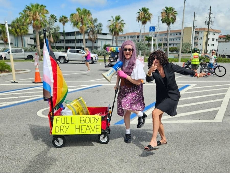 After joining the Gulfport Pride Parade lineup, "The Dancing Elaines" group is planning more meetups in the St. Pete area.