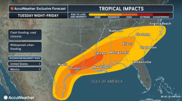 Tropical Storm Could Bring Heavy Rain To GA: See Latest Track, Timing ...