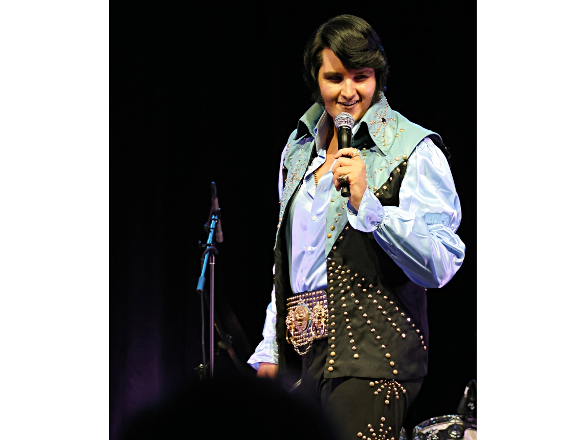 A Tampa Bay-area engineer who patented an "Iron Man"-inspired exoskeleton found renewed passion for life on stage as an Elvis impersonator.