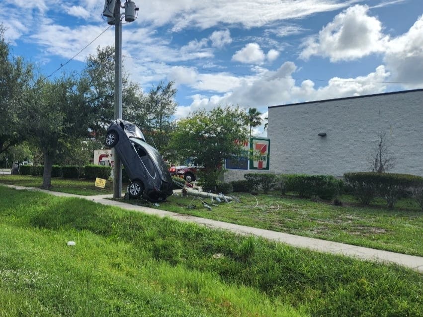 A 29-year-old New Port Richey woman accused of driving under the influence was hurt and jailed after a crash on U.S. 19, FL troopers said.