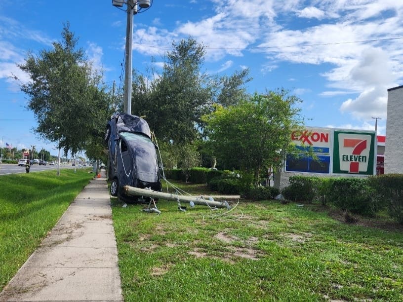 A 29-year-old New Port Richey woman accused of driving under the influence was hurt and jailed after a crash on U.S. 19, FL troopers said.