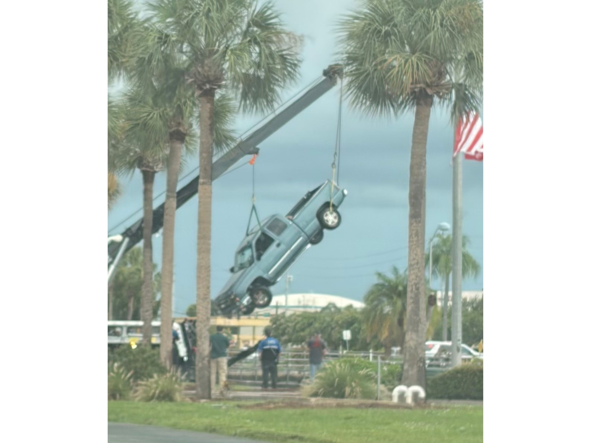 A Tarpon Springs man died Sunday after driving a pick-up truck into a pond on Bryan Dairy Road, according to the Florida Highway Patrol.
