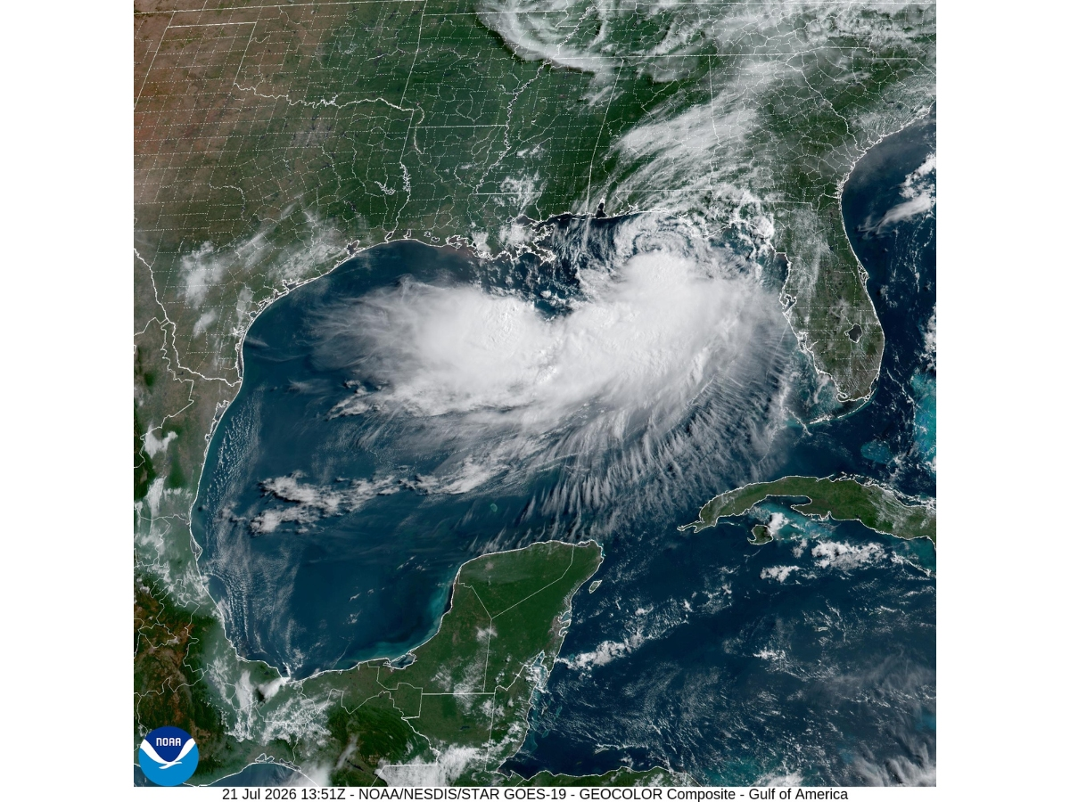 Slow-moving Tropical Storm Bertha is expected to move northwest and then west across the Gulf this week, forecasters said.