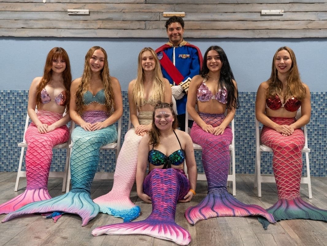 Make-A-Wish Southern Florida helped a 16-year-old AL girl, front, fulfill her dream of becoming a mermaid with a visit to Weeki Wachee.