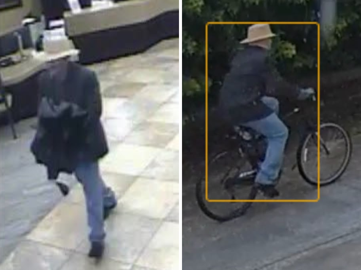 Investigators are looking for the suspect in a Largo bank robbery, police said. The suspect left the scene on a mountain bike.