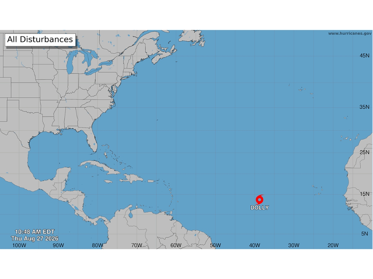 Tropical Storm Dolly Forms In The Atlantic