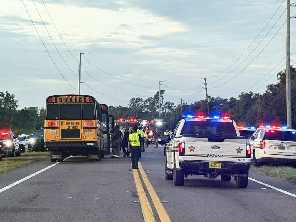 A school bus crash left two people dead, including a 10th-grade girl who attended Winter Haven High School, Polk County Sheriff Grady Judd said.