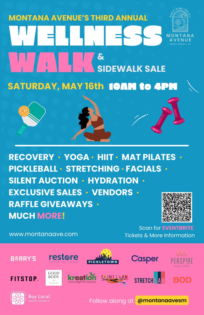 Montana Avenue Wellness Walk & Annual Sidewalk Sale 