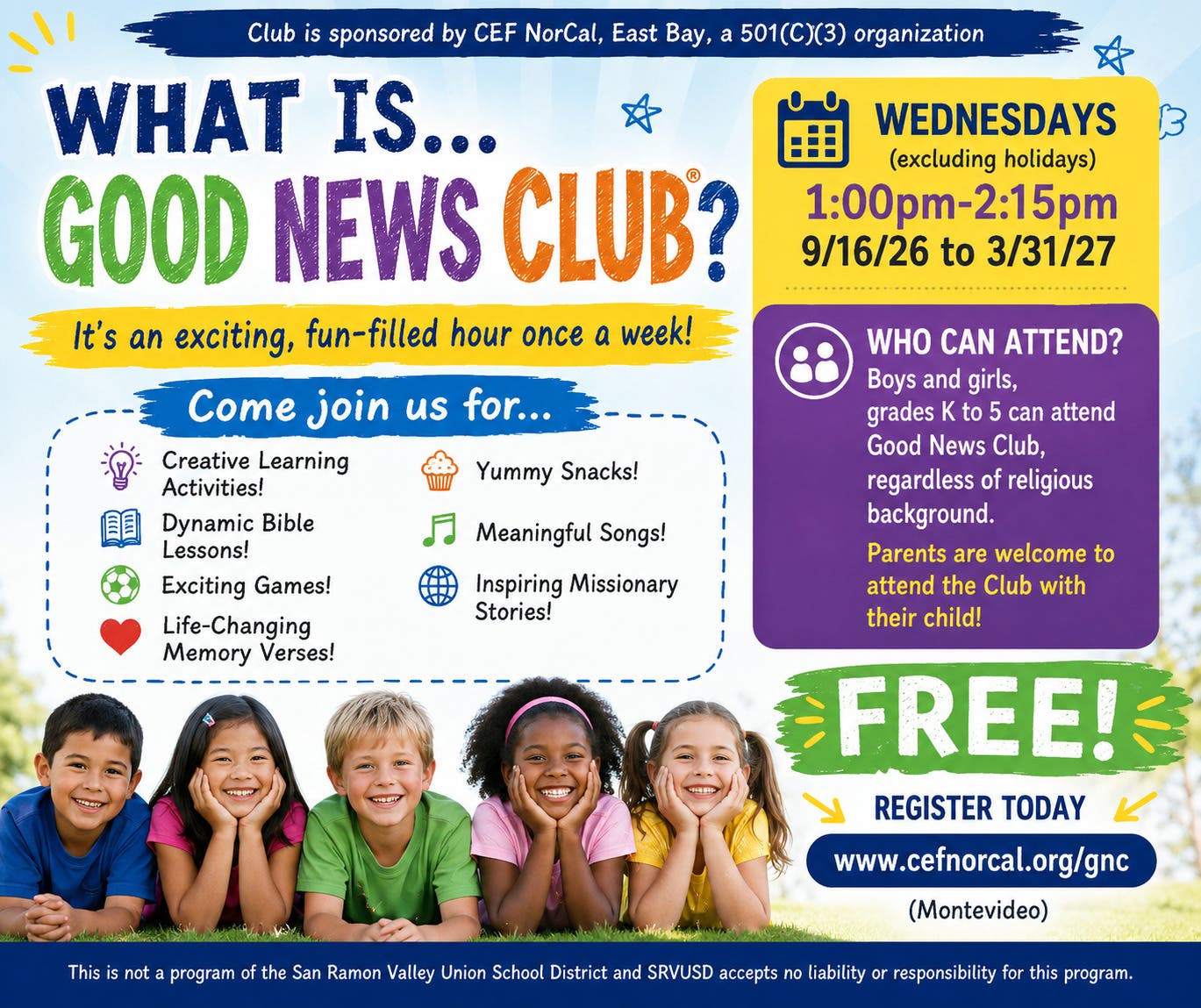 Good News Club - Montevideo Elementary School
