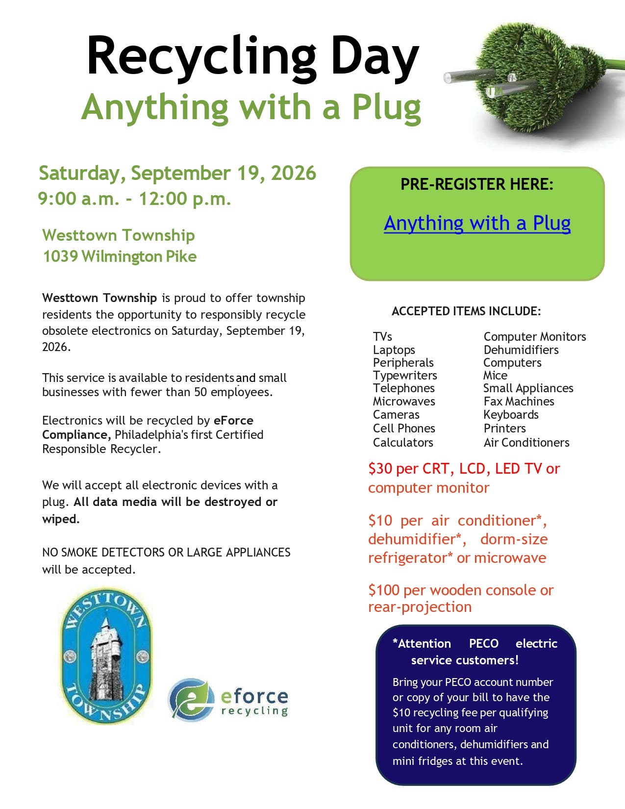 Recycling Day - Anything with a Plug