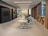 Public use computers with social distancing protocols in place when the Princeton Public Library reopened all three floors for express services on Oct. 21, 2020.