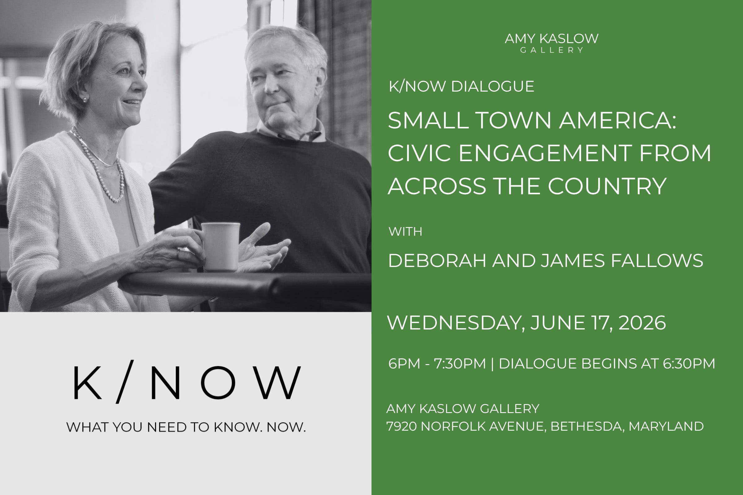 America at 250 | K/NOW Dialogue: Small Town America with Deborah and James Fallows
