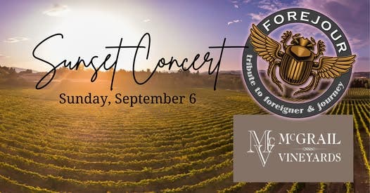 Forejour, The Premier FOREigner and JOURney Band, Rocks McGrails Labor Day Sunday!