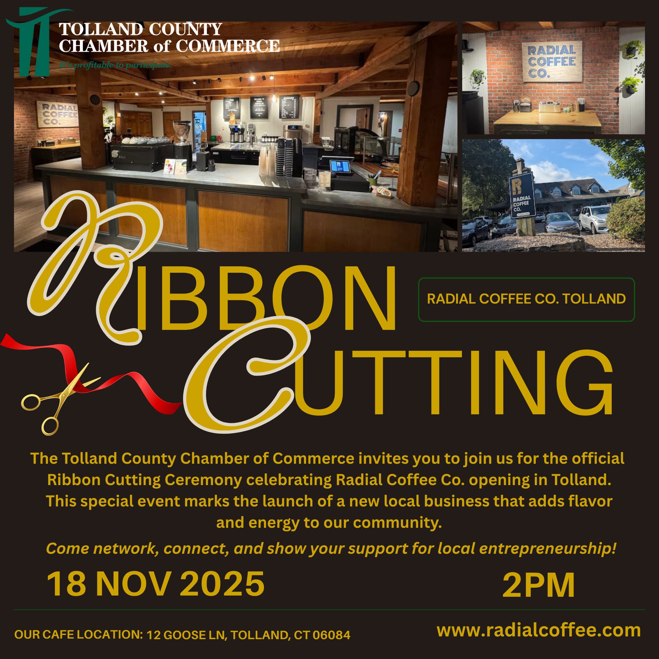 Ribbon Cutting / Radial Coffee Co