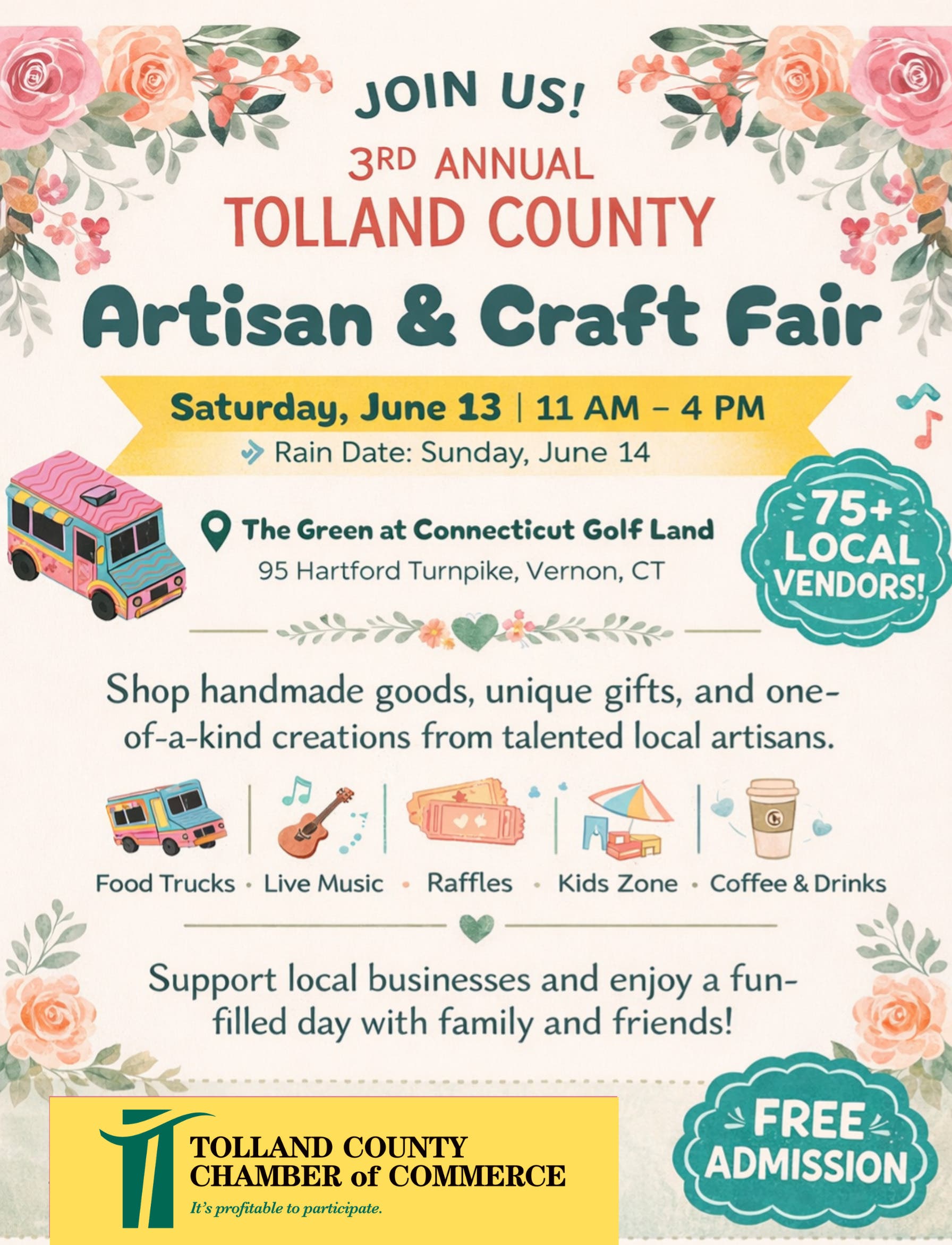 3rd Annual Tolland County Artisan & Craft Fair