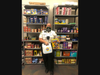 Master Deputy Jaime Heaverin stands with the food pantry she started at Rodgers Middle School