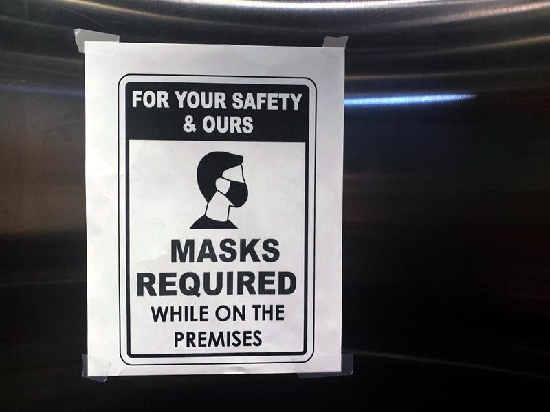 The Town of Brookline has updated its face covering guidance in municipal buildings due to a steady increase in COVID-19 cases locally and regionally. 