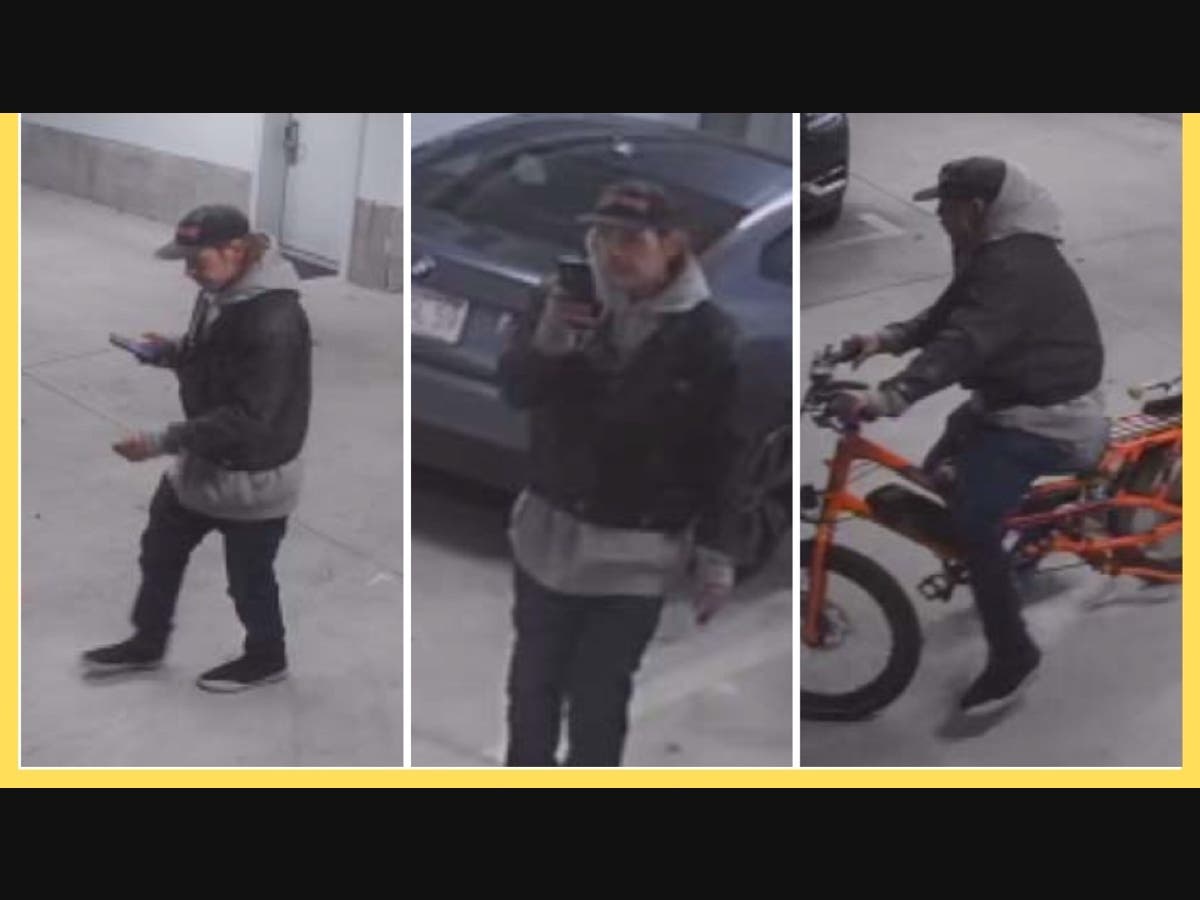 Somerville police are searching for a man accused of vandalizing a vehicle last month. 