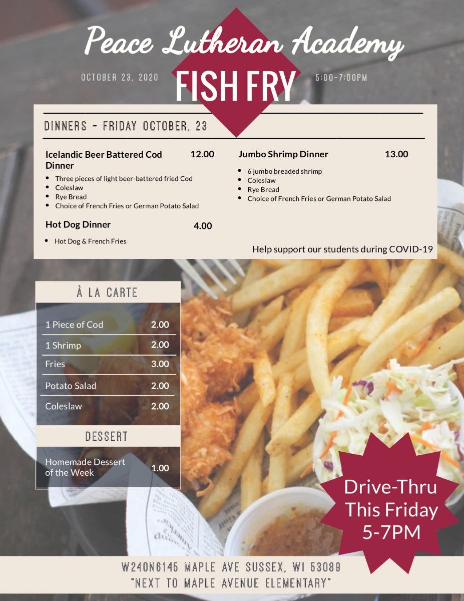 Oct 23 | Fish Fry Fundraiser | Sussex, WI Patch