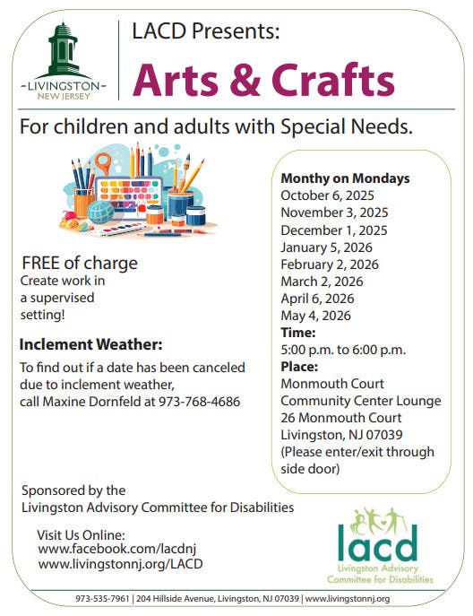 Oct 6 | LACD Arts and Crafts Program for Children and Adults with ...