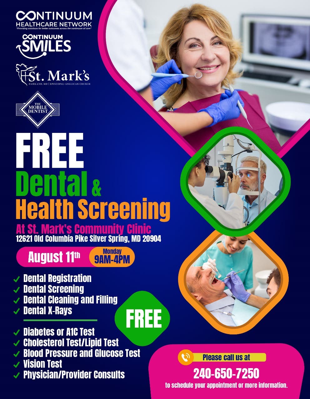 Free Dental and Health Screening Services 