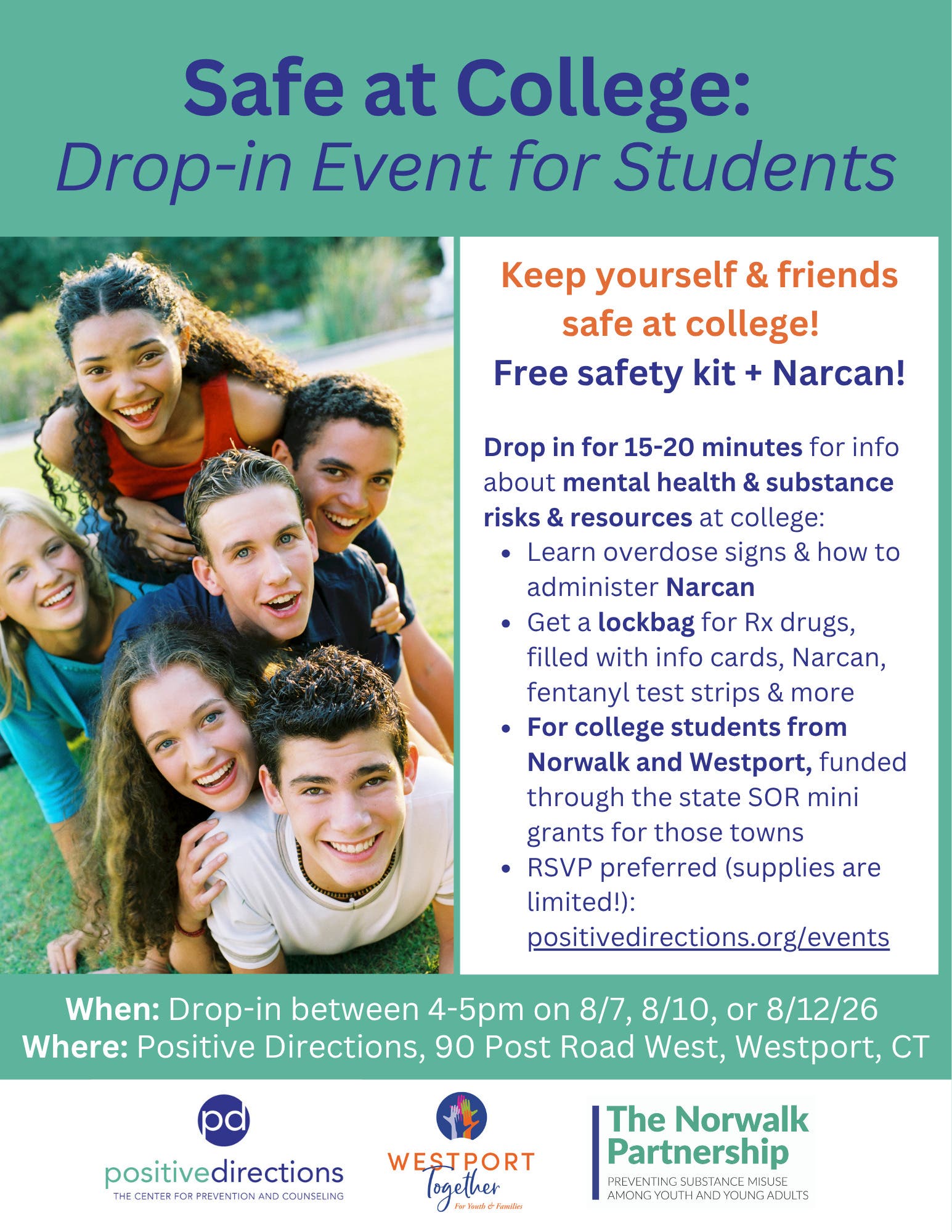 Safe at College: Drop in Event for Students