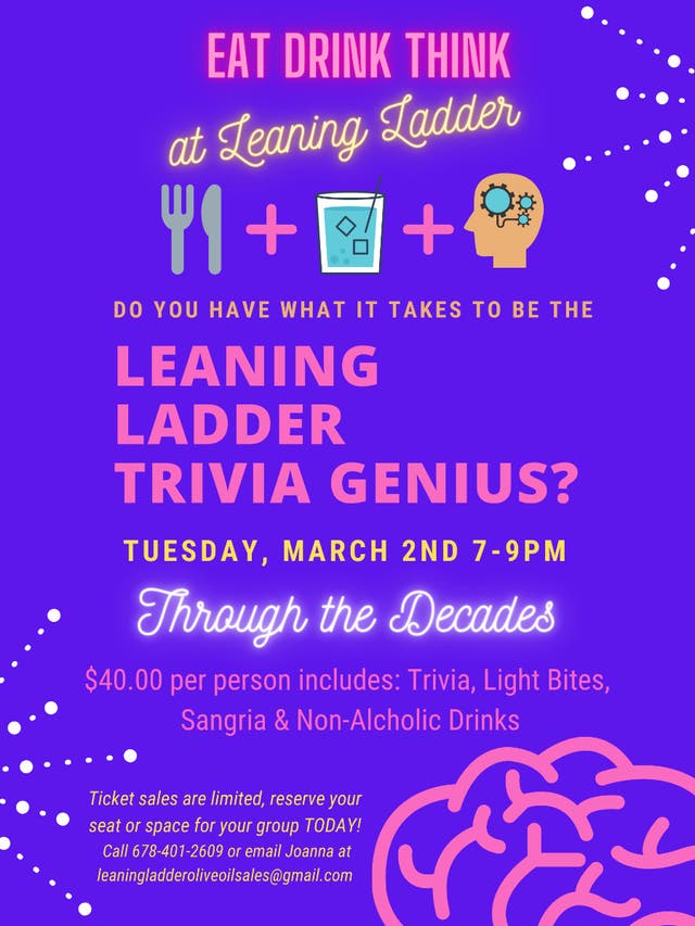 Mar 2 Through The Decades Trivia Night Woodstock GA Patch