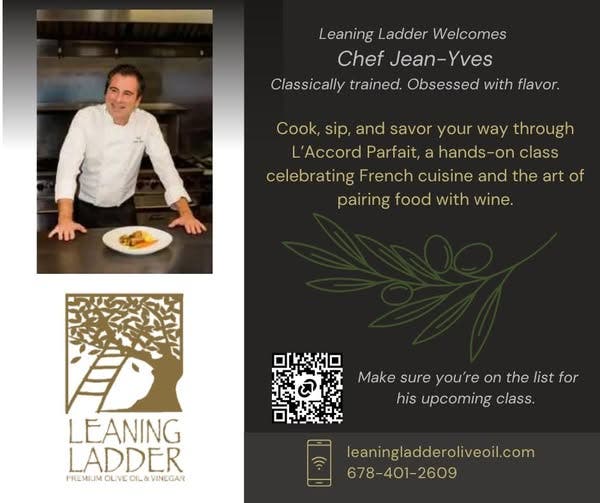 French Cooking and Wine Pairing Class at Leaning Ladder