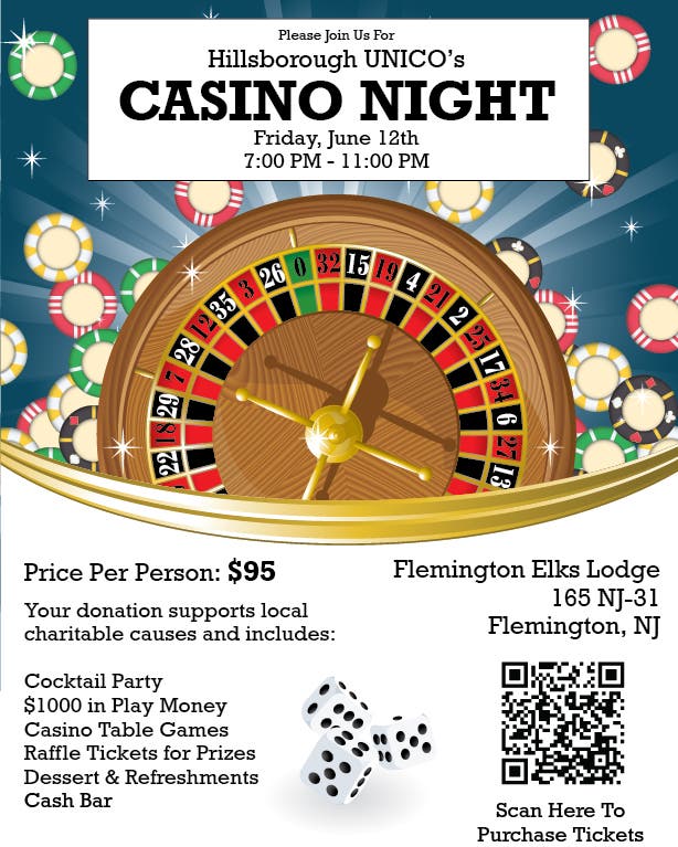 Hillsborough UNICO's Casino Night