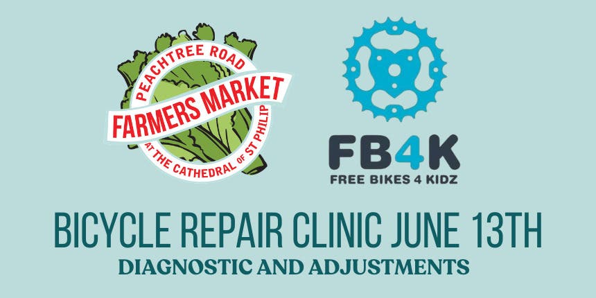 Bicycle Diagnostics and Adjustments at Peachtree Road Farmers Market