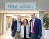 James Cappleman, Chicago’s 46th Ward Alderman; Irene Dumanis, CEO of Weiss Memorial Hospital; Harry Osterman, Chicago’s 48th Ward Alderman 