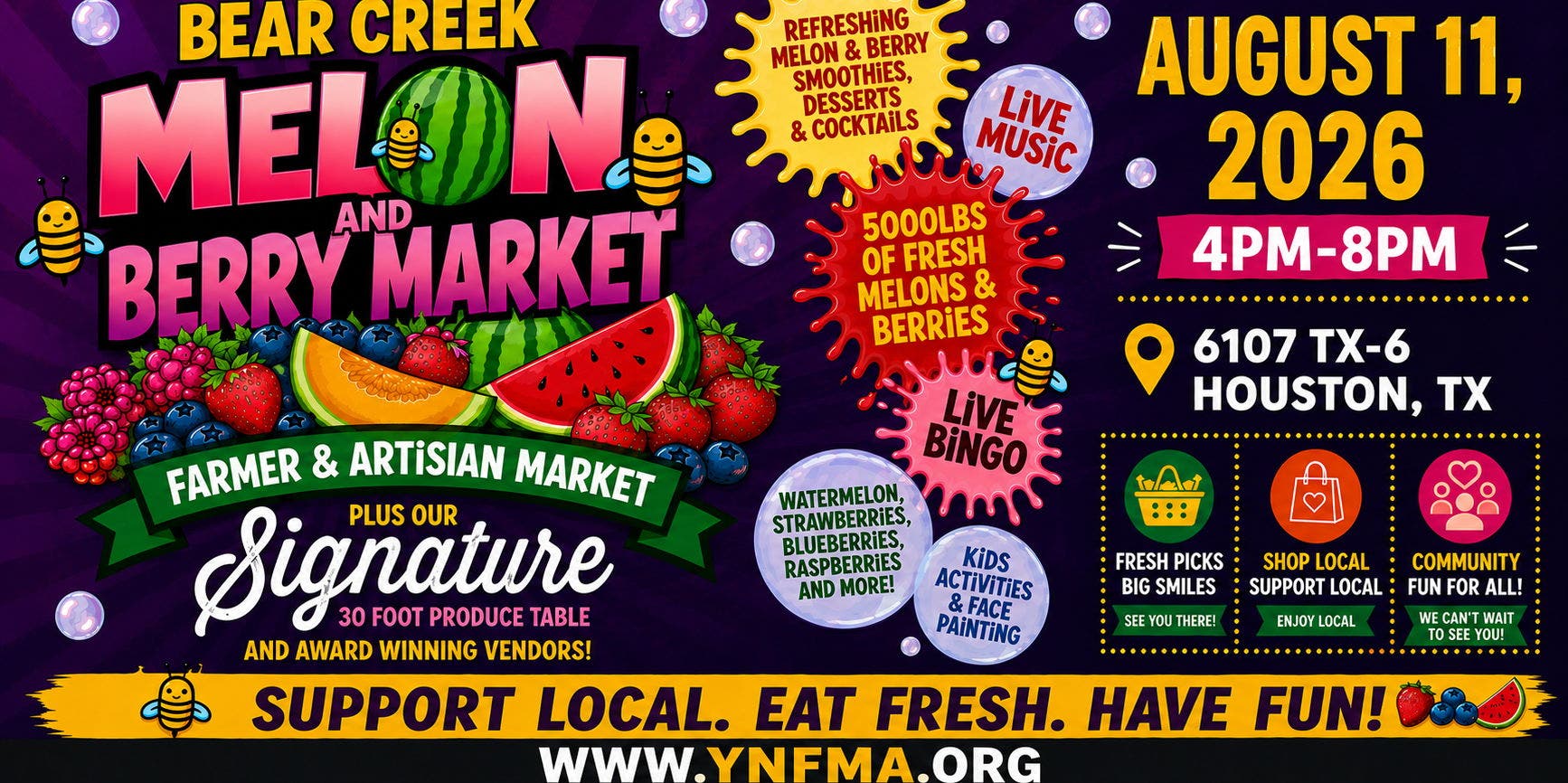 BEAR CREEK -MELON & BERRY Market - FARMERS Market& ARTISAN Market+