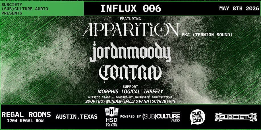 Subciety x (Sub)culture Audio Presents: INFLUX006