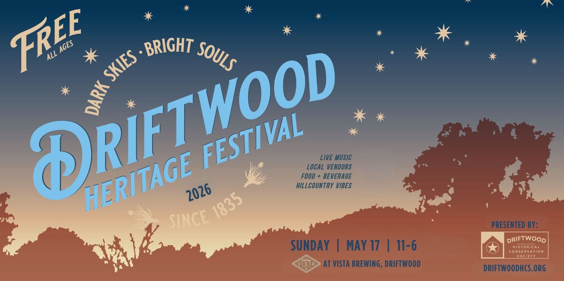 5th Annual Driftwood Heritage Festival at Vista Brewing