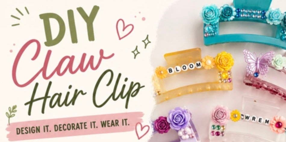 DIY Claw Hair Clip 