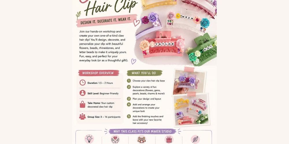 DIY Claw Hair Clip