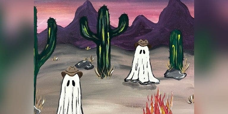 Paint & Sip Night: 10/9 (Theme: Ghostly Roundup)